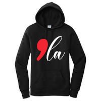 Funny Comma La Kamala Harris 2024 Women's Pullover Hoodie