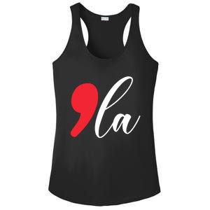 Funny Comma La Kamala Harris 2024 Ladies PosiCharge Competitor Racerback Tank