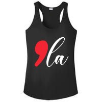 Funny Comma La Kamala Harris 2024 Ladies PosiCharge Competitor Racerback Tank