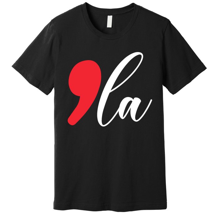 Funny Comma La Kamala Harris 2024 Premium T-Shirt