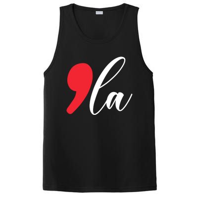 Funny Comma La Kamala Harris 2024 PosiCharge Competitor Tank