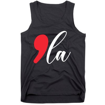 Funny Comma La Kamala Harris 2024 Tank Top