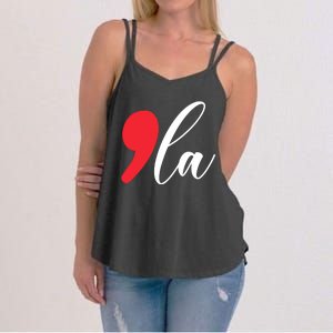 Funny Comma La Kamala Harris 2024 Women's Strappy Tank