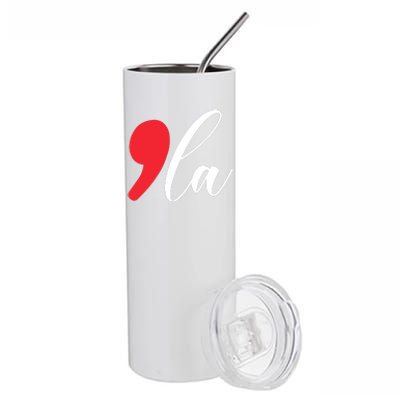 Funny Comma La Kamala Harris 2024 Stainless Steel Tumbler