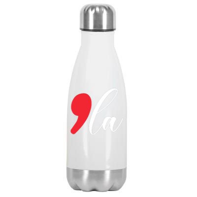 Funny Comma La Kamala Harris 2024 Stainless Steel Insulated Water Bottle