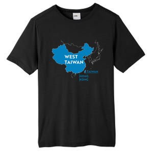 Funny China Map West Taiwan Gift Tall Fusion ChromaSoft Performance T-Shirt