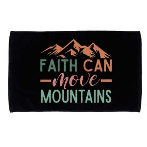 Faith Can Move Mountains Microfiber Hand Towel