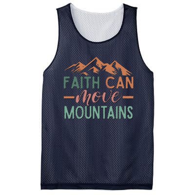 Faith Can Move Mountains Mesh Reversible Basketball Jersey Tank