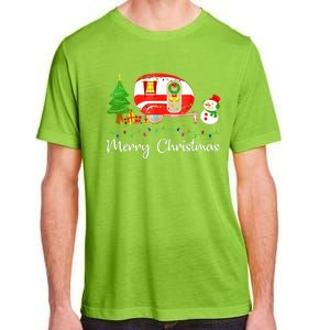 Funny Camping Merry Christmas Campers Snow Great Gift Adult ChromaSoft Performance T-Shirt