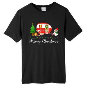 Funny Camping Merry Christmas Campers Snow Great Gift Tall Fusion ChromaSoft Performance T-Shirt