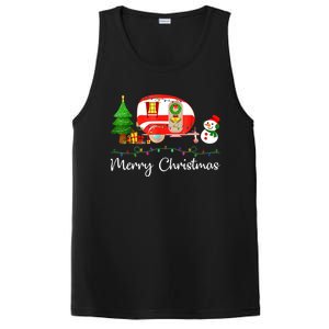 Funny Camping Merry Christmas Campers Snow Great Gift PosiCharge Competitor Tank