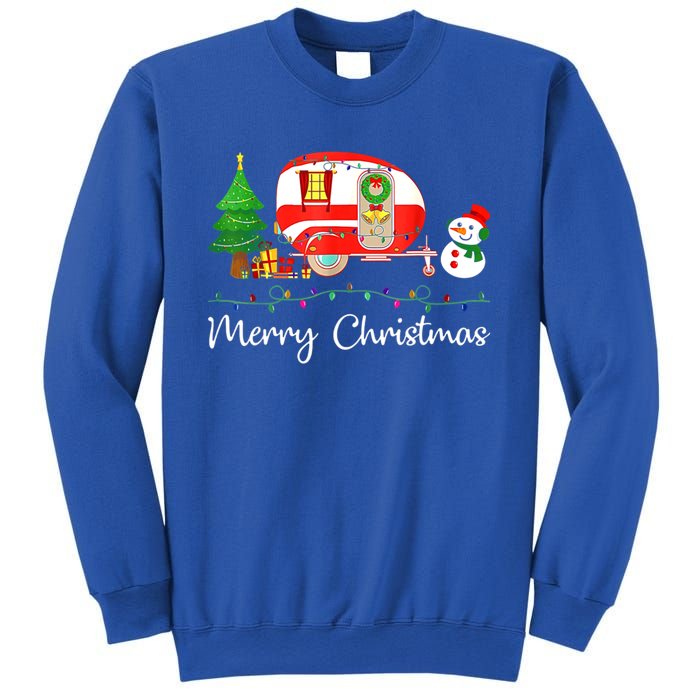 Funny Camping Merry Christmas Campers Snow Great Gift Sweatshirt