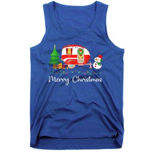 Funny Camping Merry Christmas Campers Snow Great Gift Tank Top