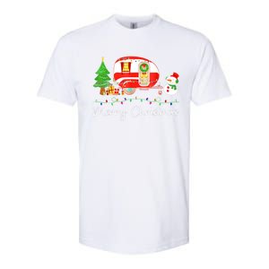 Funny Camping Merry Christmas Campers Snow Great Gift Softstyle CVC T-Shirt