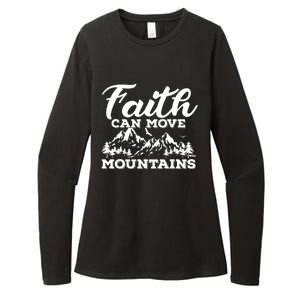 Faith Can Move Mountains Womens CVC Long Sleeve Shirt