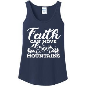 Faith Can Move Mountains Ladies Essential Tank