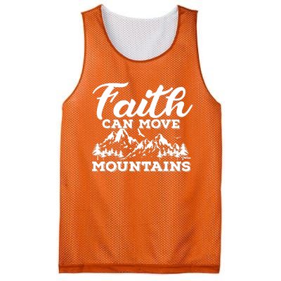 Faith Can Move Mountains Mesh Reversible Basketball Jersey Tank