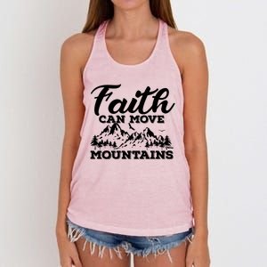 Faith Can Move Mountains Women's Knotted Racerback Tank