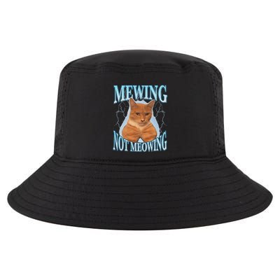 Funny Cat Meme Mewing Looksmax Meowing Cat Trend Cool Comfort Performance Bucket Hat