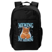 Funny Cat Meme Mewing Looksmax Meowing Cat Trend Backpack