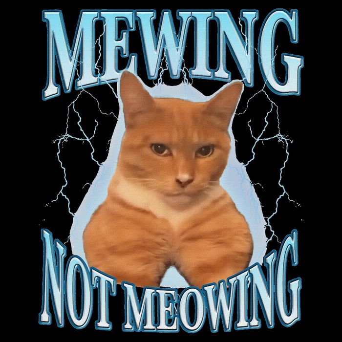 Funny Cat Meme Mewing Looksmax Meowing Cat Trend 16 in Basic Backpack