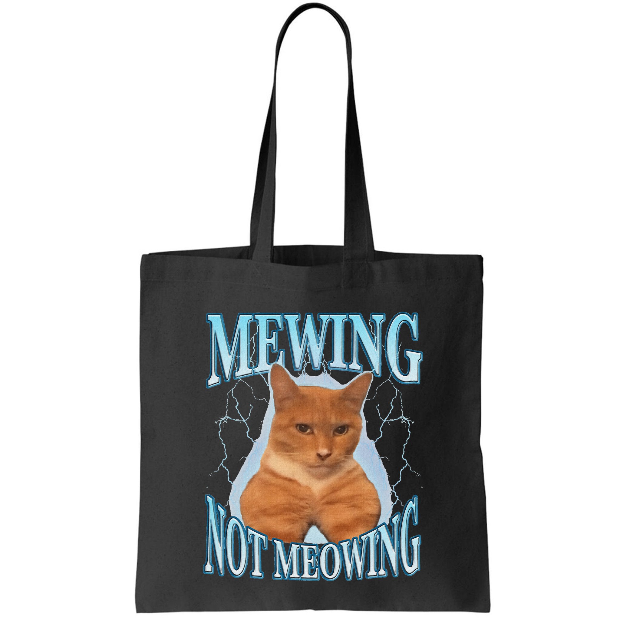 Funny Cat Meme Mewing Looksmax Meowing Cat Trend Bag