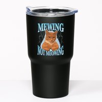 Funny Cat Meme Mewing Looksmax Meowing Cat Trend Tumbler