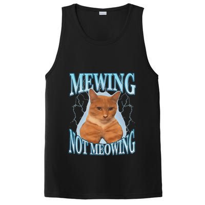 Funny Cat Meme Mewing Looksmax Meowing Cat Trend PosiCharge Competitor Tank