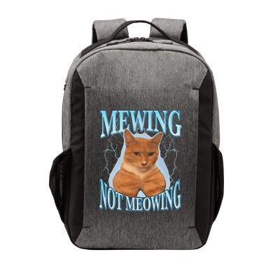 Funny Cat Meme Mewing Looksmax Meowing Cat Trend Vector Backpack