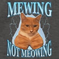 Funny Cat Meme Mewing Looksmax Meowing Cat Trend Vector Backpack