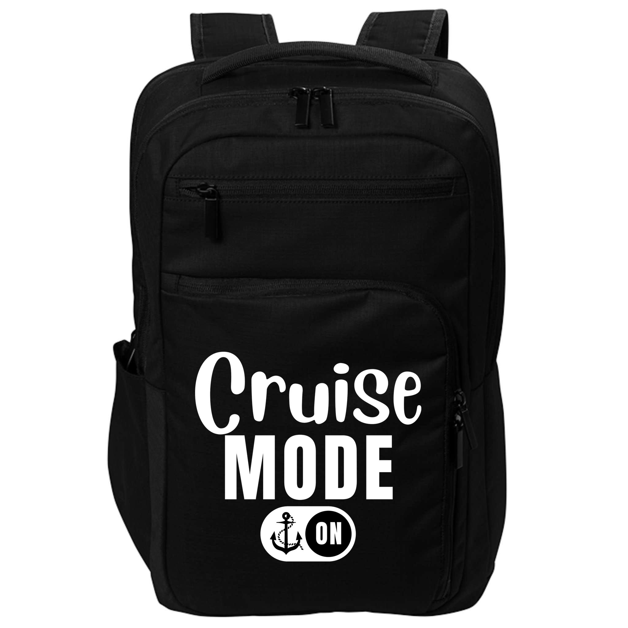 Funny Cruise Mode On Funny Cruise Ship Funny Cruise Vacation Cruise Mode On Impact Tech Backpack