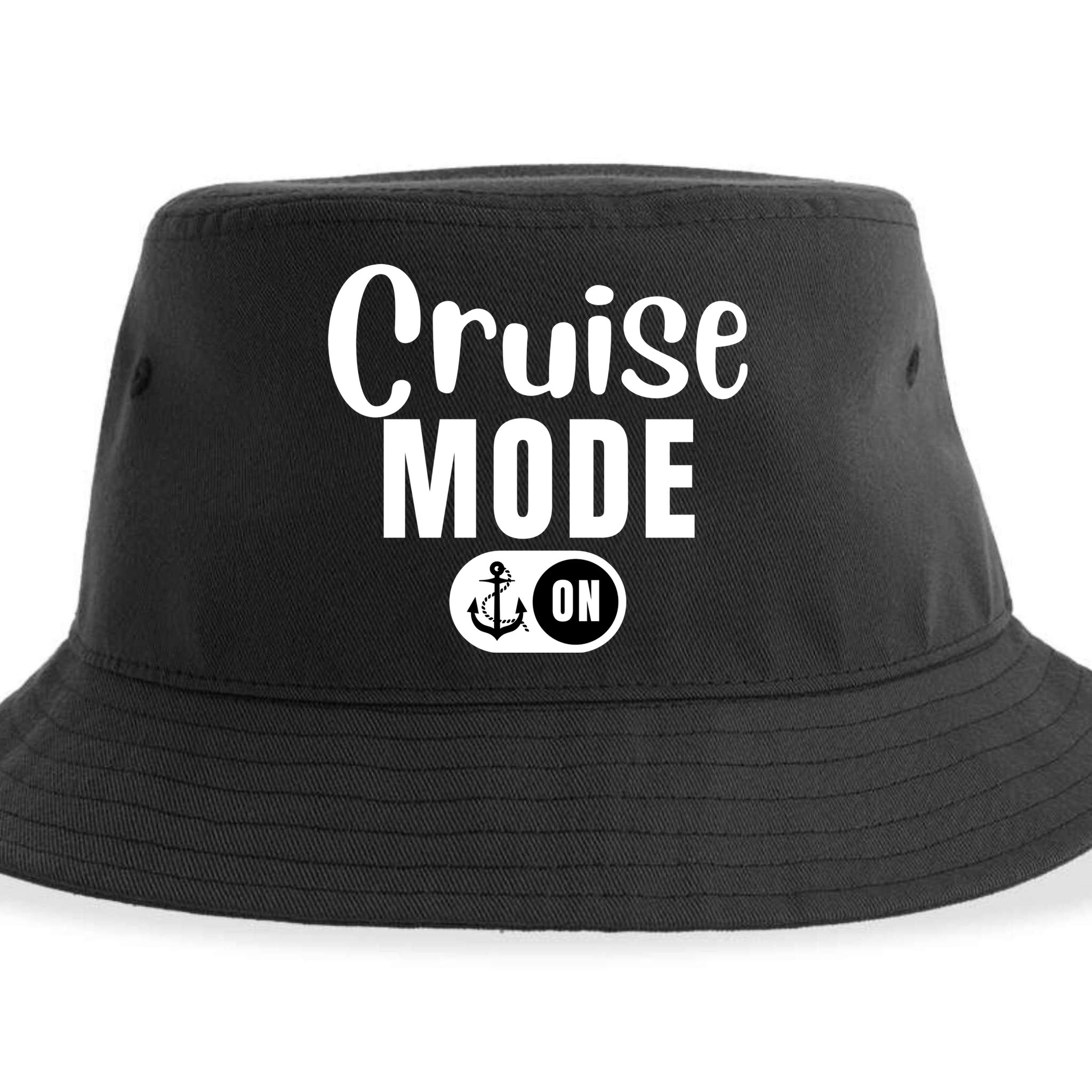 Funny Cruise Mode On Funny Cruise Ship Funny Cruise Vacation Cruise Mode On Sustainable Bucket Hat