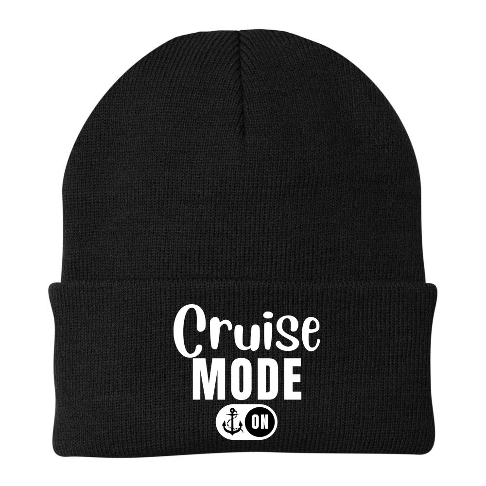 Funny Cruise Mode On Funny Cruise Ship Funny Cruise Vacation Cruise Mode On Beanie