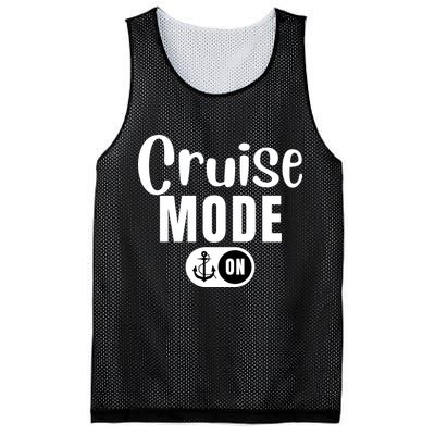 Funny Cruise Mode On Funny Cruise Ship Funny Cruise Vacation Cruise Mode On Mesh Reversible Basketball Jersey Tank