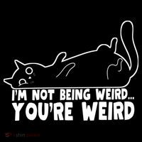 Funny Cat Meme Im Not Being Weird Youre Weird Cat Dad Mom Sustainable Beanie