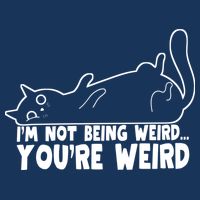 Funny Cat Meme Im Not Being Weird Youre Weird Cat Dad Mom Infant Baby Jersey Bodysuit