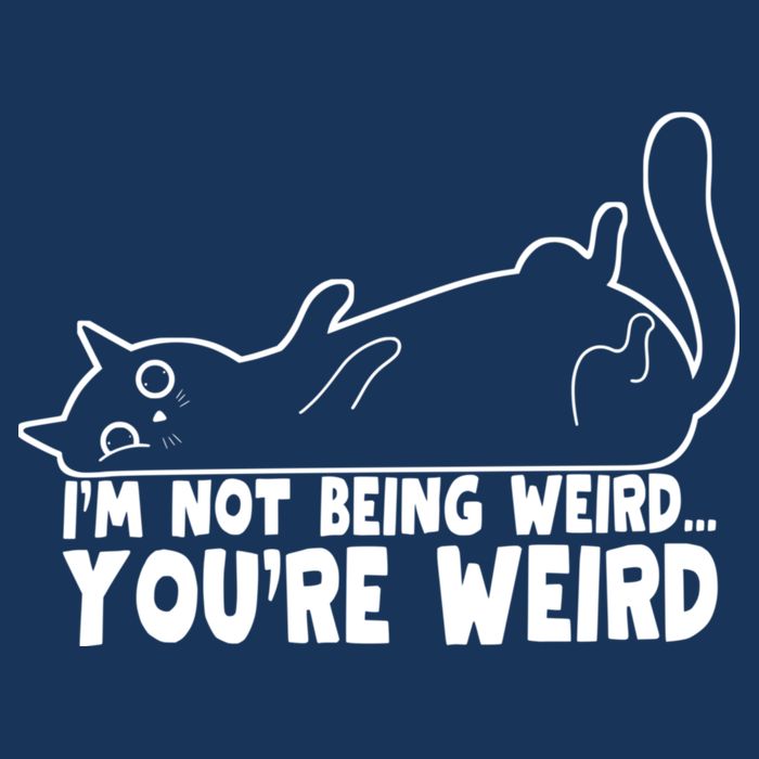 Funny Cat Meme Im Not Being Weird Youre Weird Cat Dad Mom Infant Baby Jersey Bodysuit