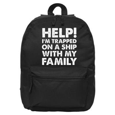 Family Cruise Matching Vacation Funny Cruising 16 in Basic Backpack