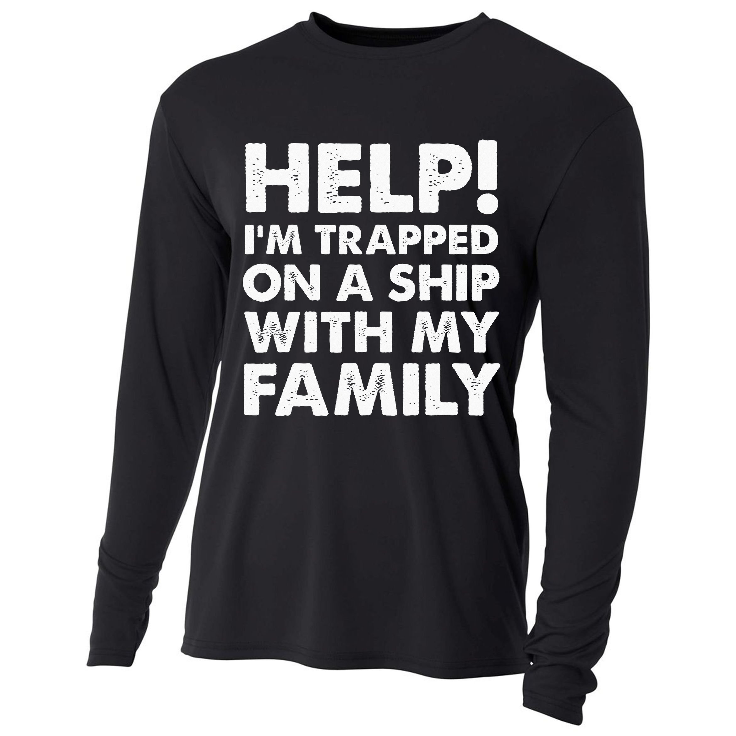 Family Cruise Matching Vacation Funny Cruising Cooling Performance Long Sleeve Crew
