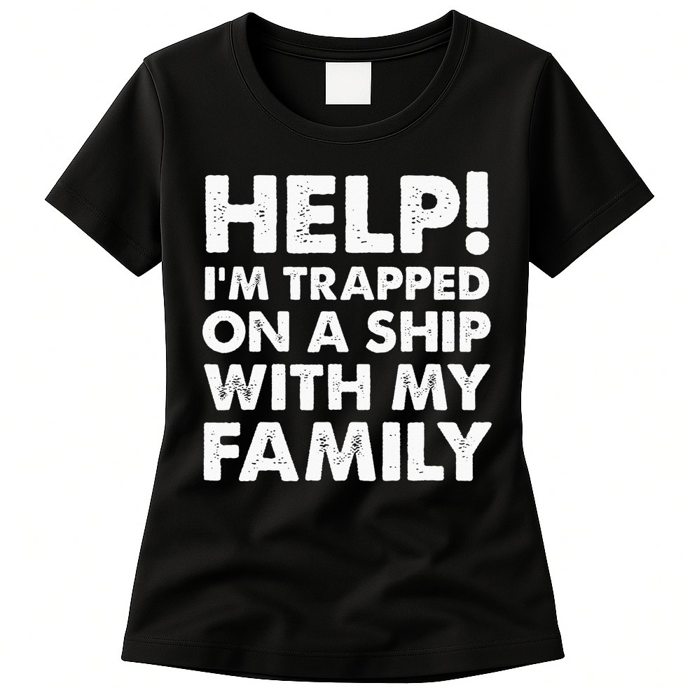 Family Cruise Matching Vacation Funny Cruising Womens T-Shirt