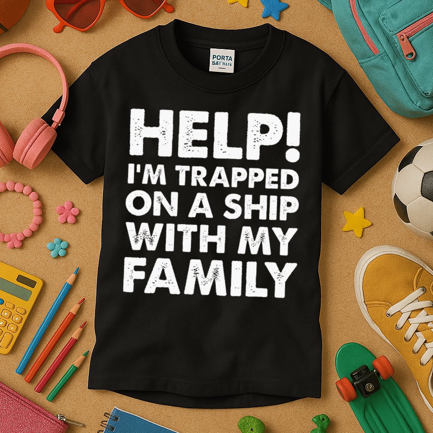 Family Cruise Matching Vacation Funny Cruising Kids T-Shirt