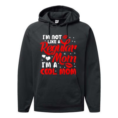 Funny Cool Mothers Day Tee For Mama Mom From Sons Daughters Performance Fleece Hoodie