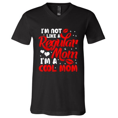 Funny Cool Mothers Day Tee For Mama Mom From Sons Daughters V-Neck T-Shirt