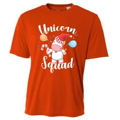 Funny Christmas Matching Tees For Girls Xmas Unicorn Squad Gift Cooling Performance Crew T-Shirt