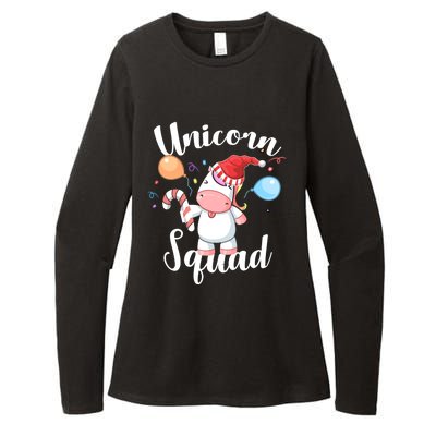 Funny Christmas Matching Tees For Girls Xmas Unicorn Squad Gift Womens CVC Long Sleeve Shirt