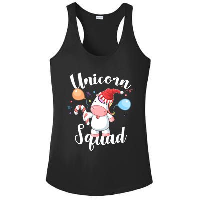 Funny Christmas Matching Tees For Girls Xmas Unicorn Squad Gift Ladies PosiCharge Competitor Racerback Tank