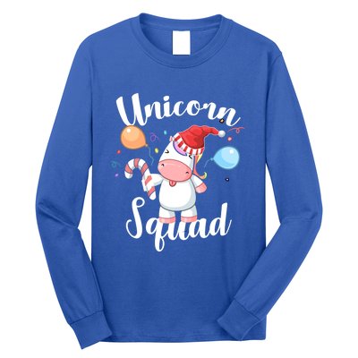 Funny Christmas Matching Tees For Girls Xmas Unicorn Squad Gift Long Sleeve Shirt