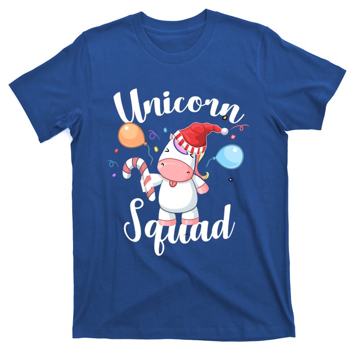 Funny Christmas Matching Tees For Girls Xmas Unicorn Squad Gift T-Shirt