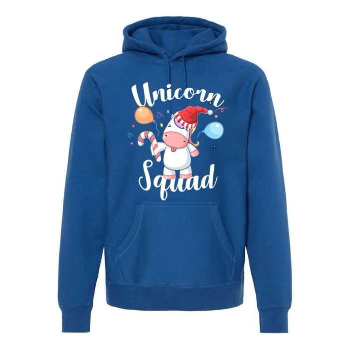 Funny Christmas Matching Tees For Girls Xmas Unicorn Squad Gift Premium Hoodie