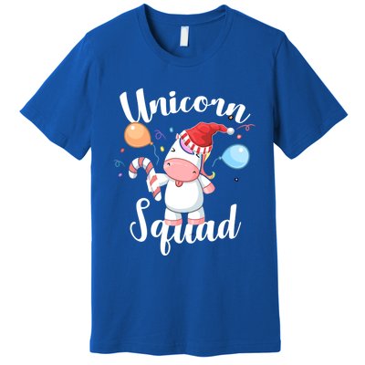 Funny Christmas Matching Tees For Girls Xmas Unicorn Squad Gift Premium T-Shirt